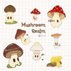 digital sticker-elowyn-mushroom