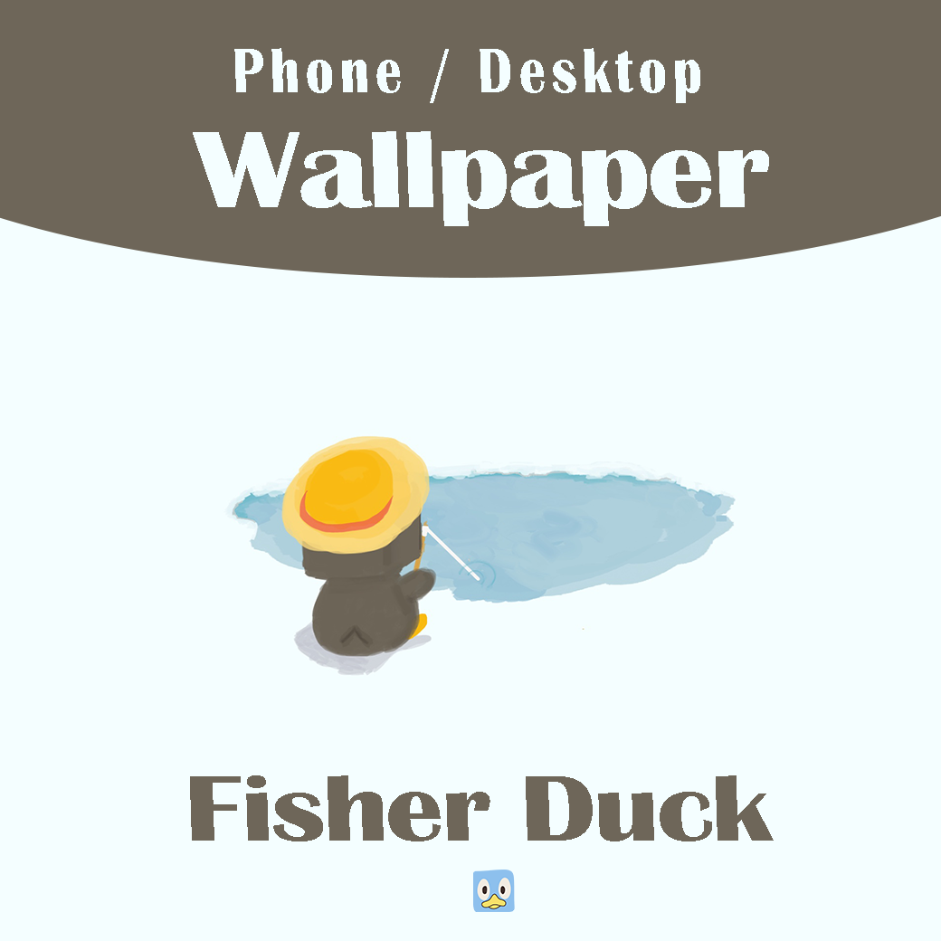 Fisher Duck | Wallpaper - Image 2